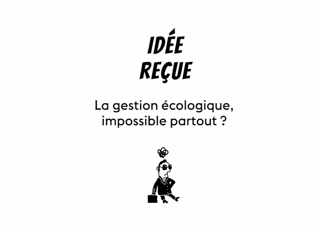Page d'accueil d'une vidéo d'idées reçues sur la gestion écologique