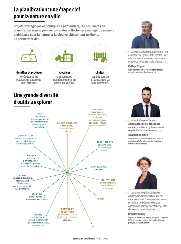 Illustrations de la note aux décideurs